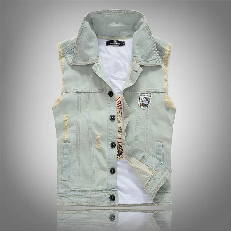 Men'S Fashion Vest With Jeans - Pop Frühling Herbst Neue Mode Für
