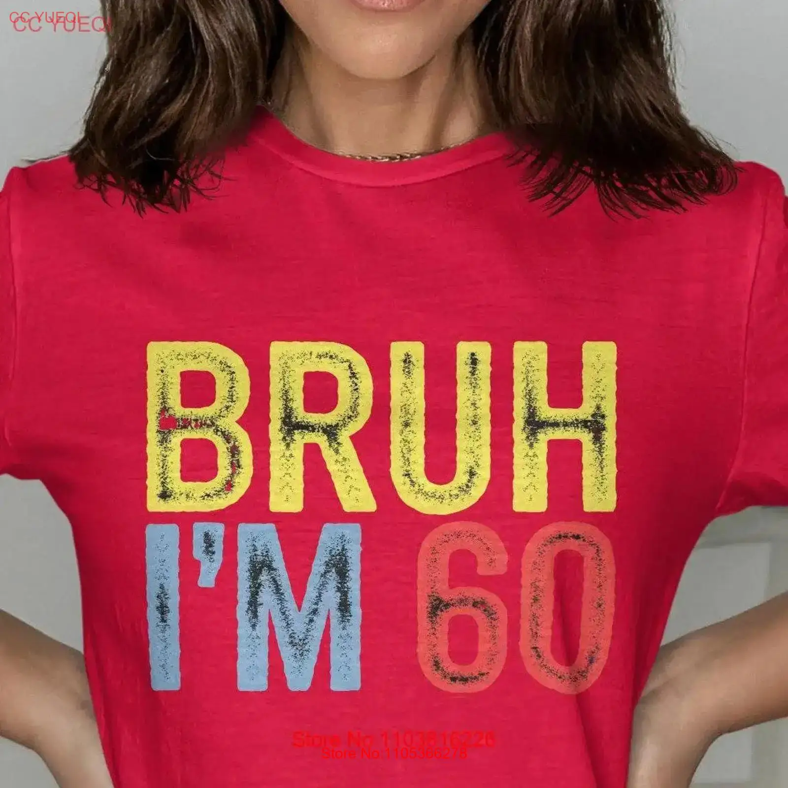 Men'S Fashion For 60 Year Old - Bruh I'm 60 Geburtstags-T-Shirt, lustiges 60.