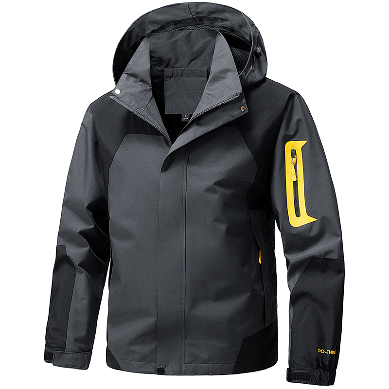 Windbreaker Men Zip - Softshell Outdoor-Jacke für Herren, wasserdichte Jacke