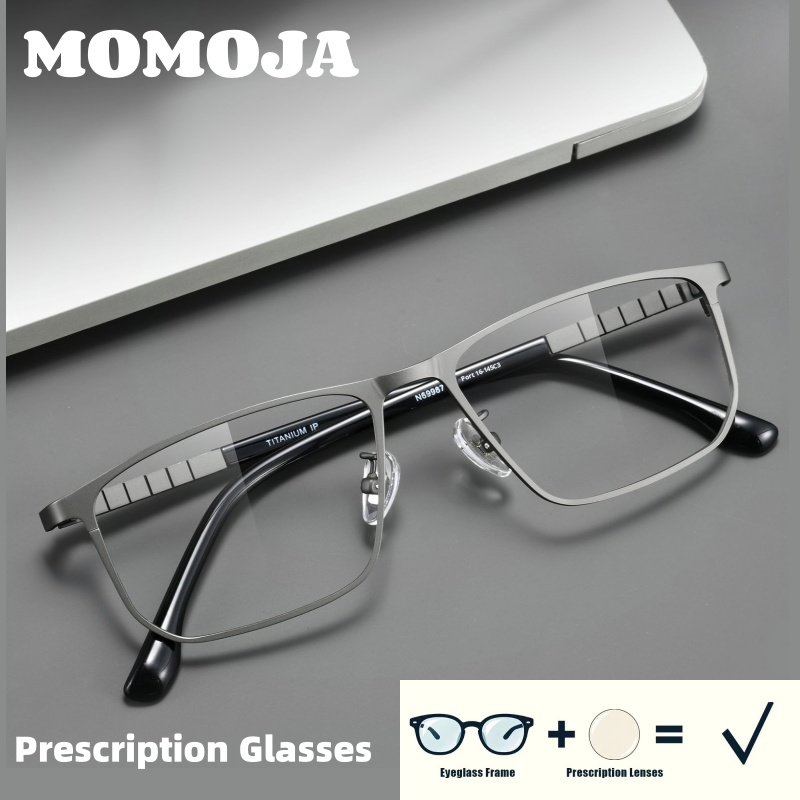 Men'S Fashion Glasses 2026 - MOMOJA 2026 Titanlegierung Quadratische Herren-Modebrille Klassische