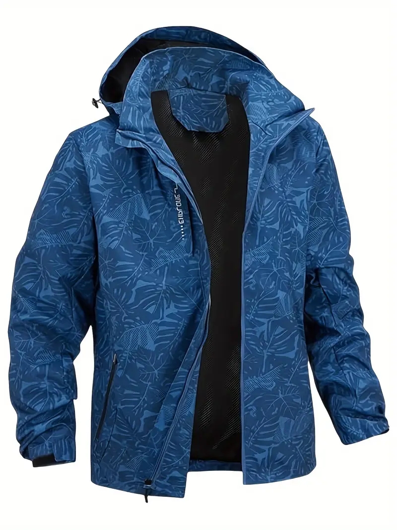 Windbreaker Men Zip - Lässige, leichte, wasserdichte Windjacke für Herren,