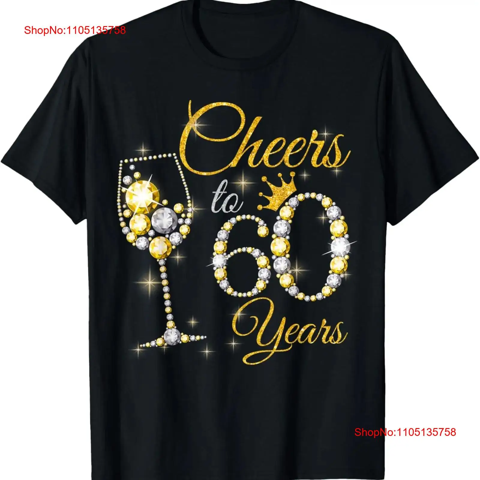 Men'S Fashion For 60 Year Old - Damen-T-Shirt „Cheers To 60 Years Old“