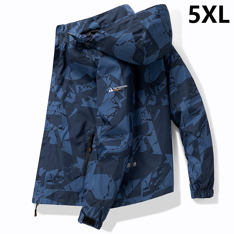 Windbreaker Men Zip - Arbeitsjacke Lässiger Trenchcoat Outdoor-Jacke Herren Reißverschlussjacke