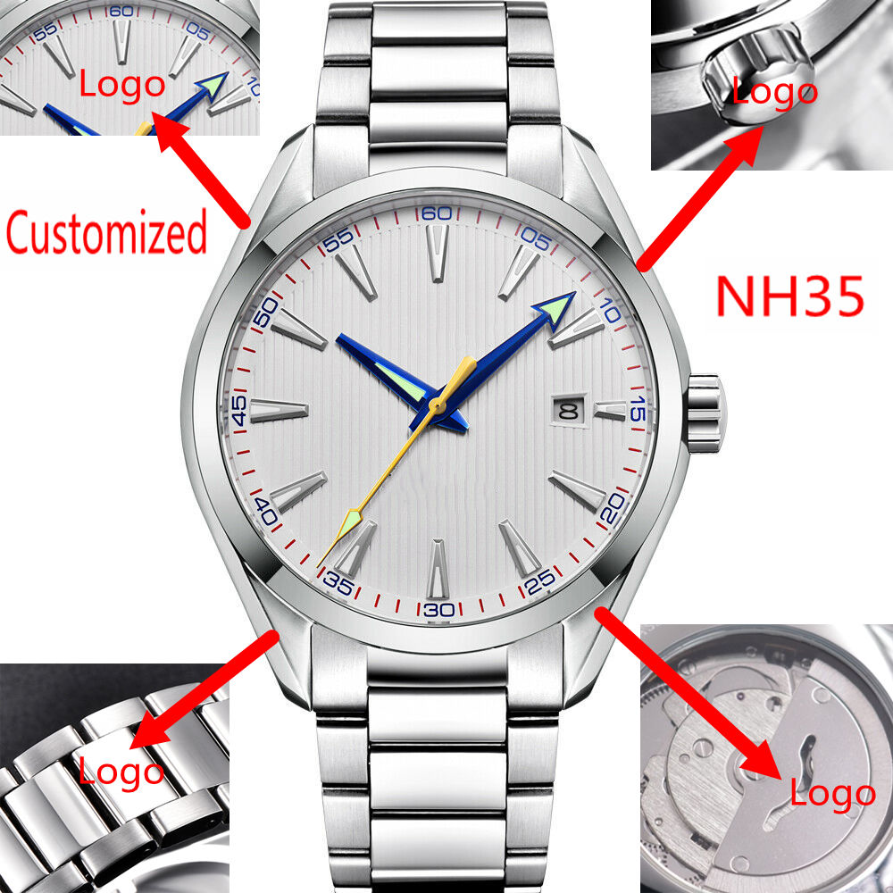 Men'S Fashion Logo - Benutzerdefiniertes Logo 41mm Herren Miyota/NH35 Automatikuhren