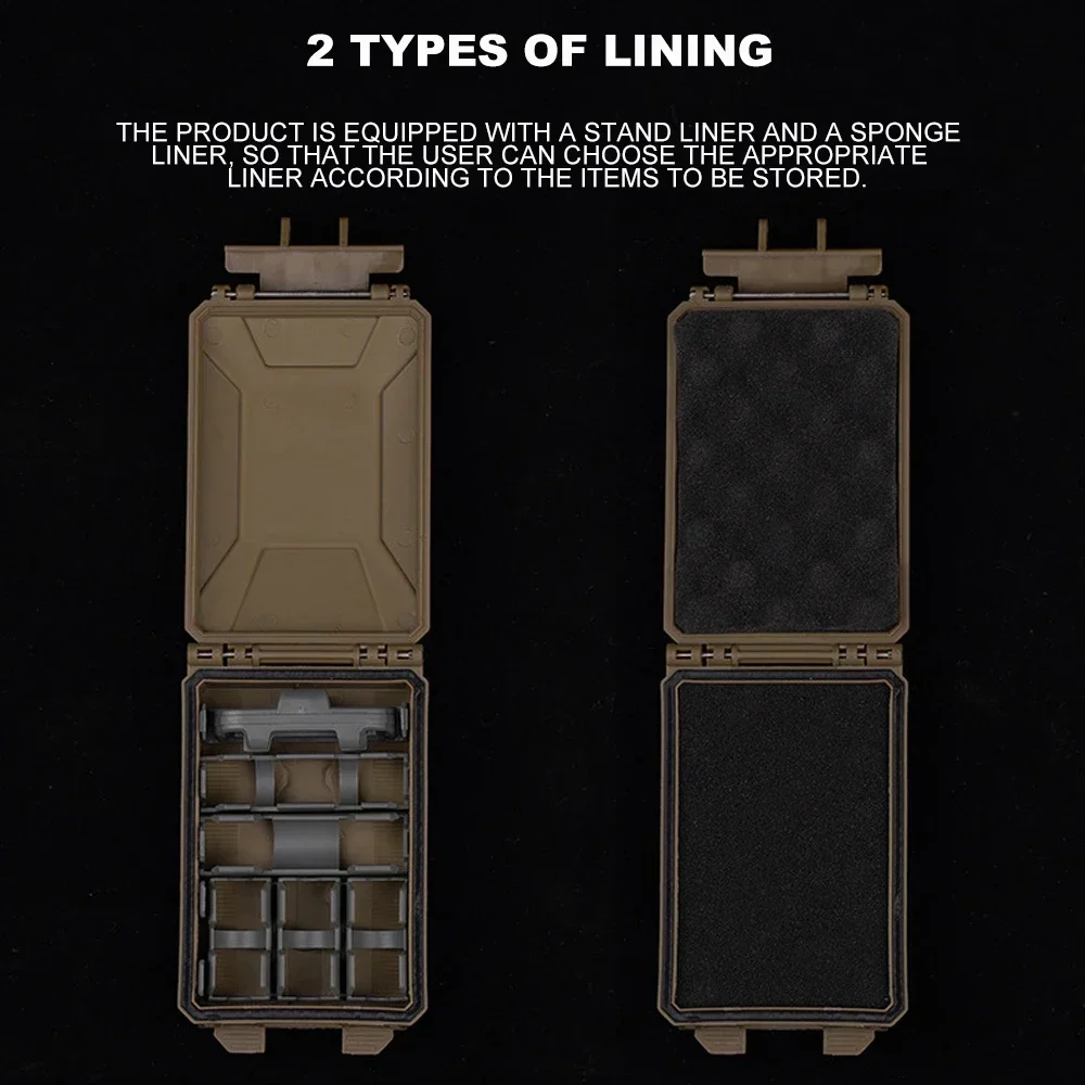 Tactical Vest Men - Batterie-Aufbewahrungsbox, taktische Hülle für CR2032 AAA