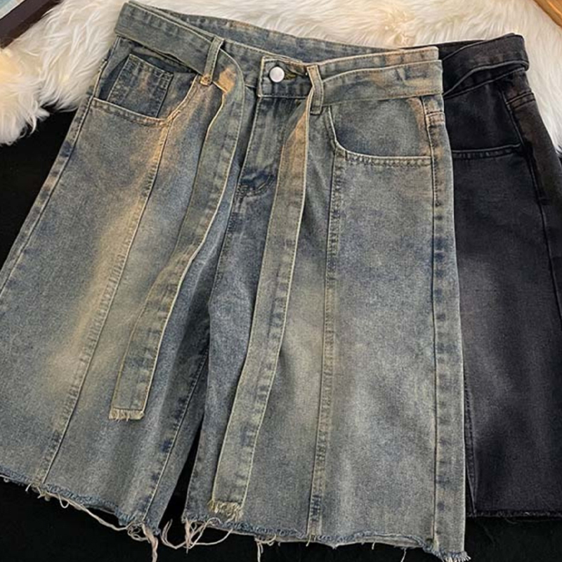 Sommer dünne Fransen Denim Sho – Men'S Fashion Trousers Bewertung und Preis