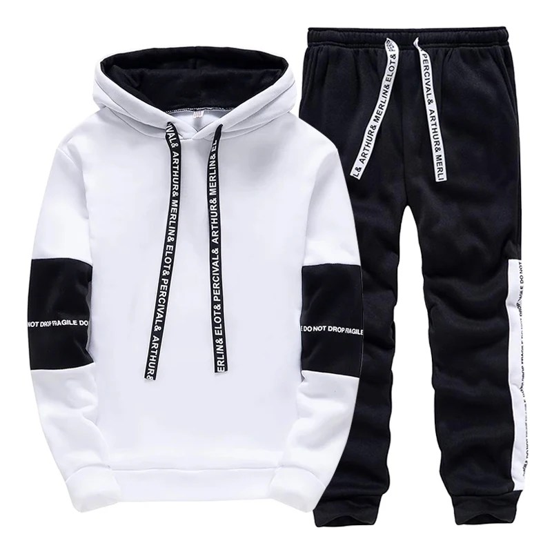 Schwarz-Weißer Herren-Training – Men'S Fashion Hoodie Bewertung und Preis