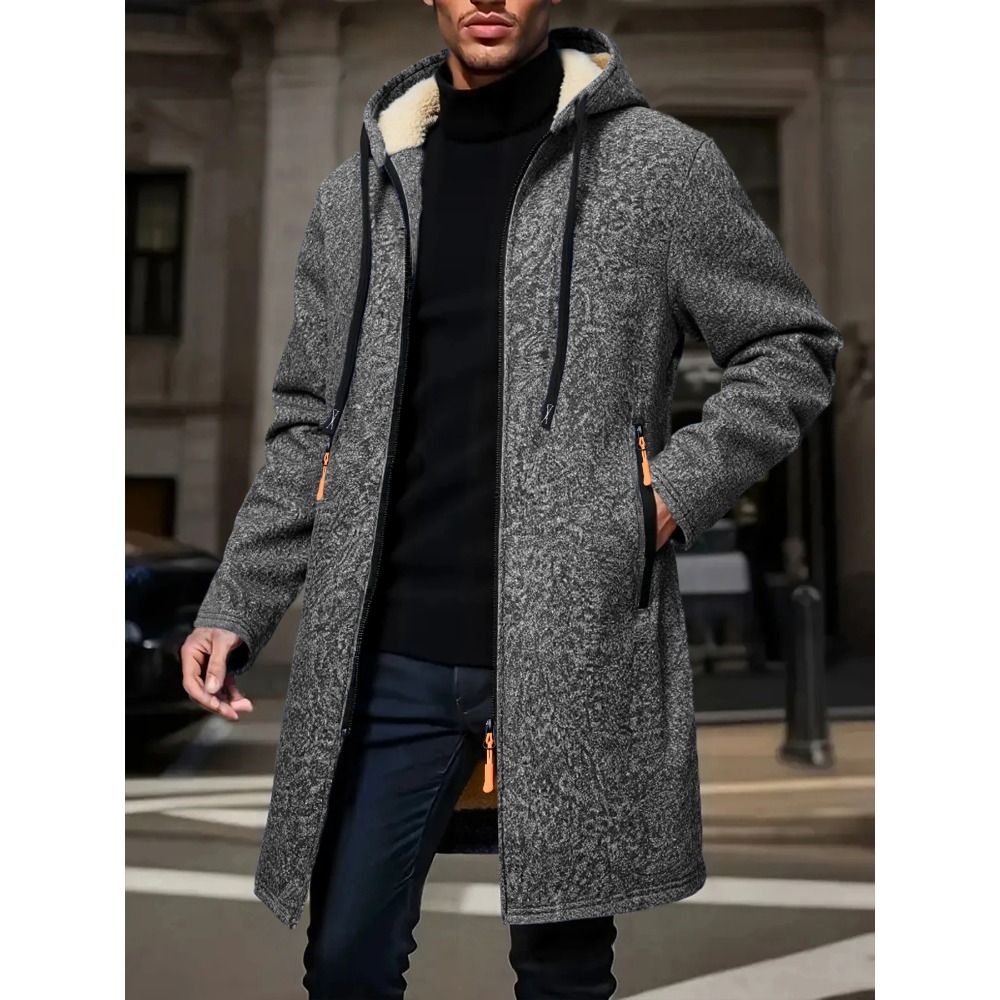 Warmer langer Wintermantel für – Windbreaker Men Zip Bewertung und Preis