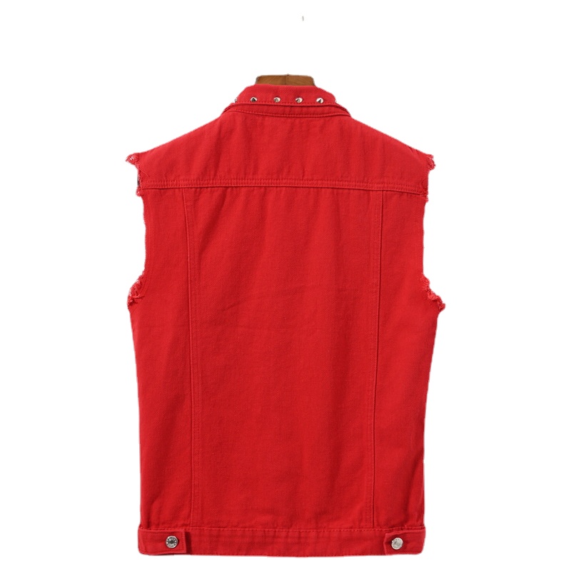 Herren Nieten Punk-Stil Jeansw – Men'S Fashion Vest With Jeans Bewertung und Preis