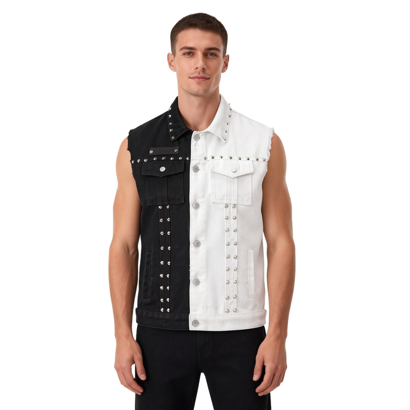 Herren-Jeansweste im Punk-Stil – Men'S Fashion Vest With Jeans Bewertung und Preis
