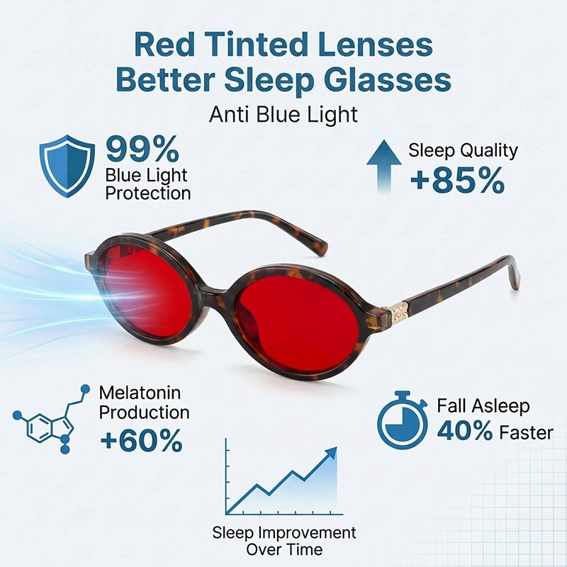 Anti-Blaulicht Rote Linsenfilt – Men'S Fashion Glasses 2026 Bewertung und Preis
