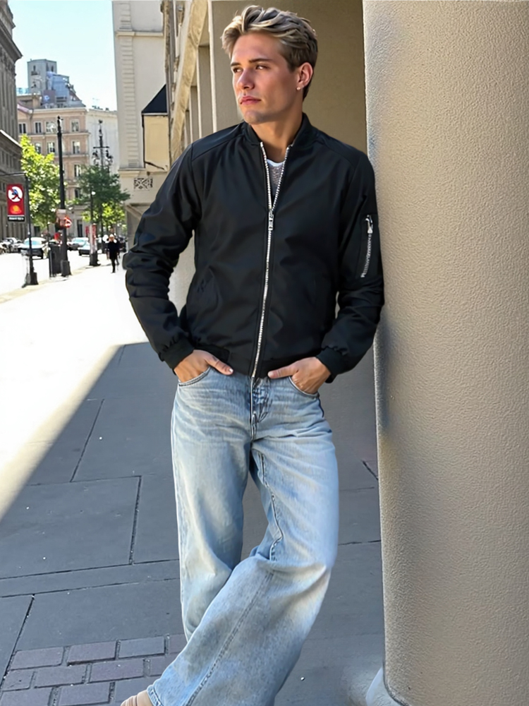 Frühlings- und Herbst-Windjack – Windbreaker Men Zip Bewertung und Preis