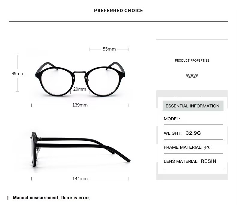 Mode Transparente runde brille – Men'S Fashion Glasses 2026 Bewertung und Preis