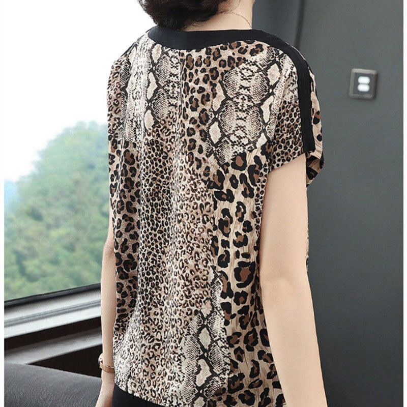 Kurzarm T-shirt frauen Leopard – Men'S Fashion For 60 Year Old Bewertung und Preis