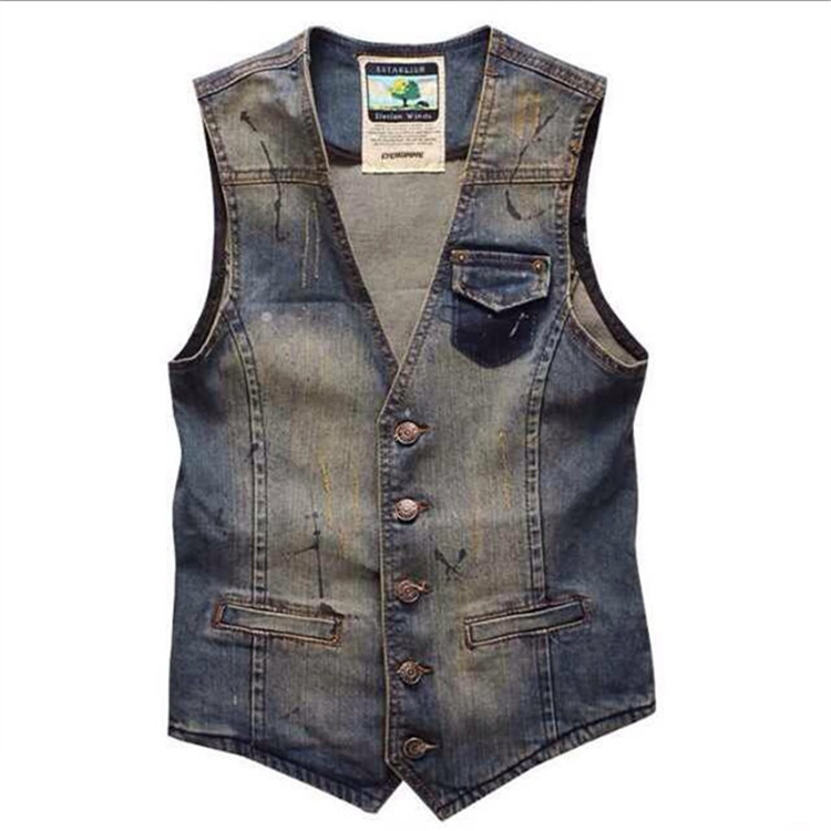 Frühling Herbst Neue Mode Für  – Men'S Fashion Vest With Jeans Bewertung und Preis