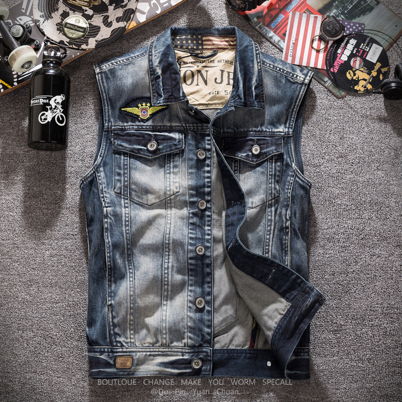 Modische Jeans-Weste Motorrad- – Men'S Fashion Vest With Jeans Bewertung und Preis