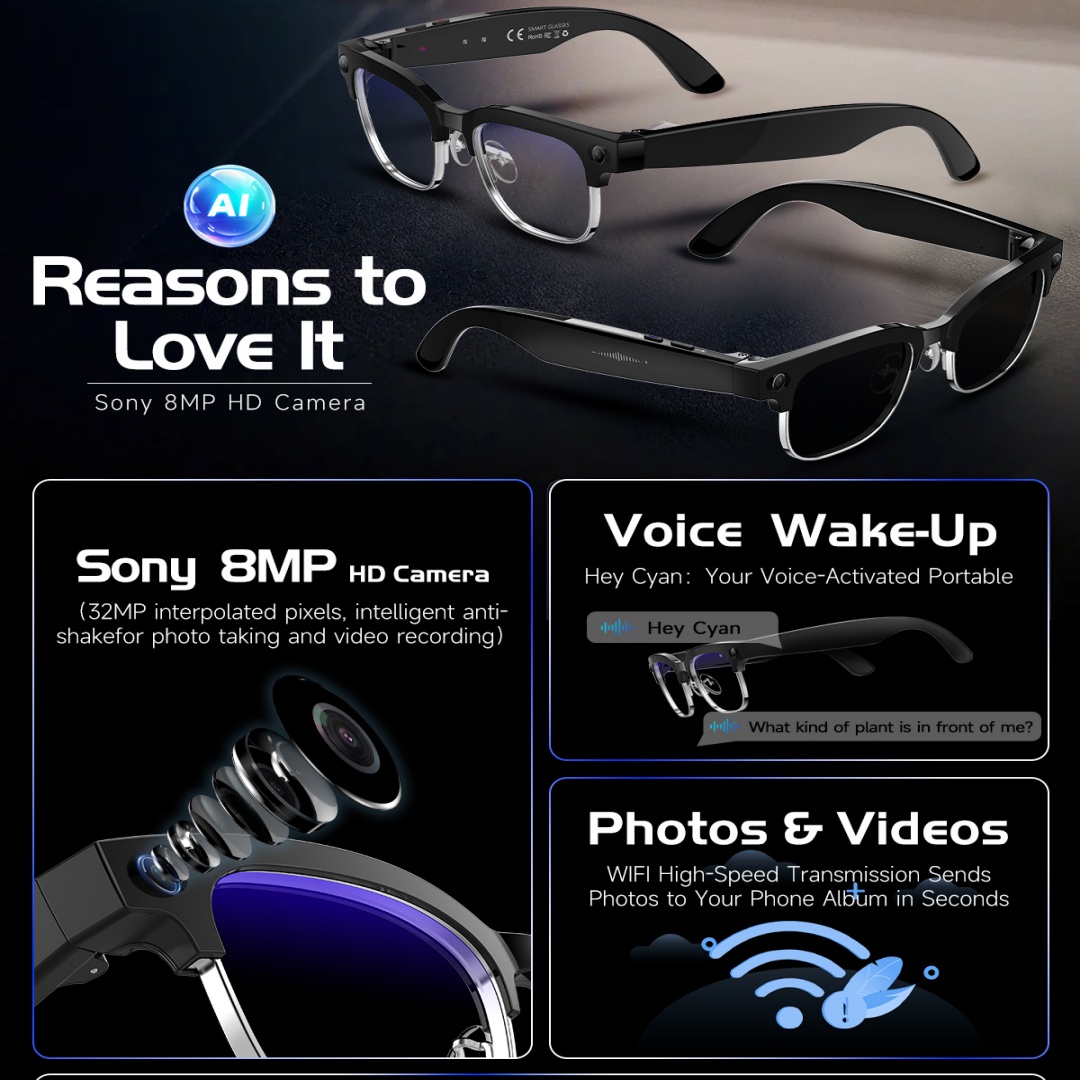 2026 neue 8K HD AI Smart Gläse – Men'S Fashion Glasses 2026 Bewertung und Preis