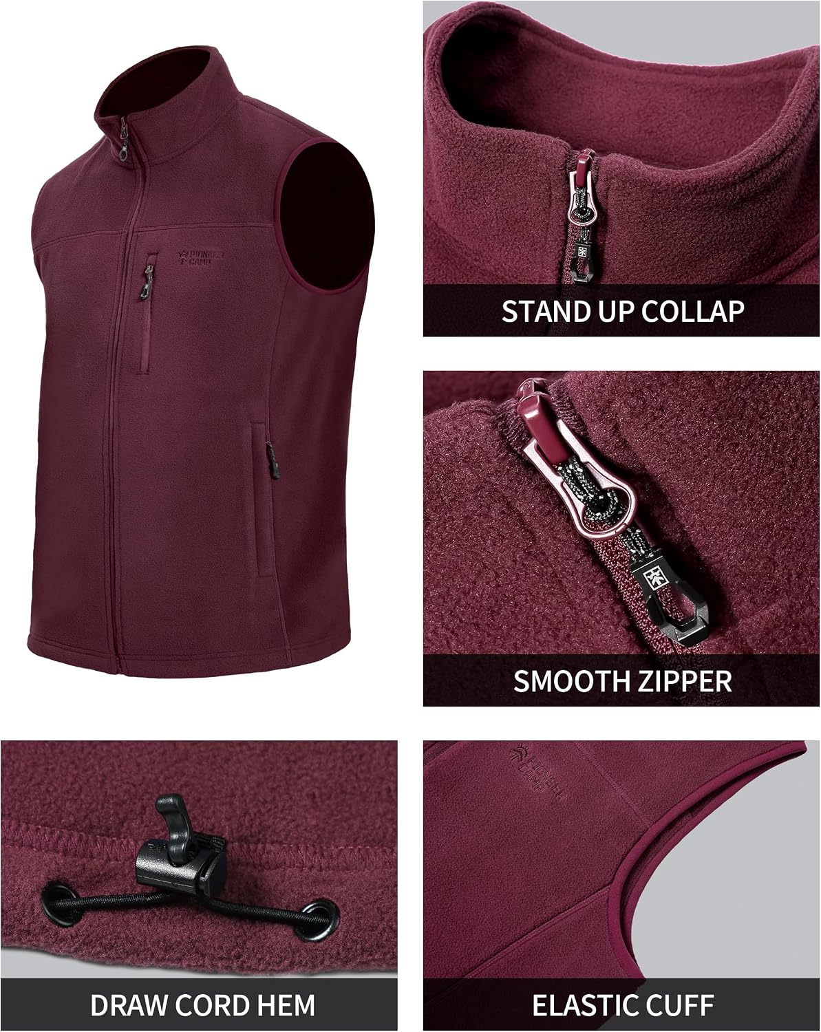 Pioneer Camp Fleece-Weste für  – Windbreaker Men Zip Bewertung und Preis
