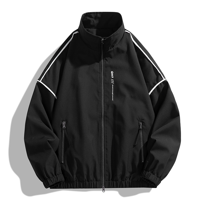 Schwarze Jacke Unisex Windbrea – Windbreaker Men Zip Bewertung und Preis