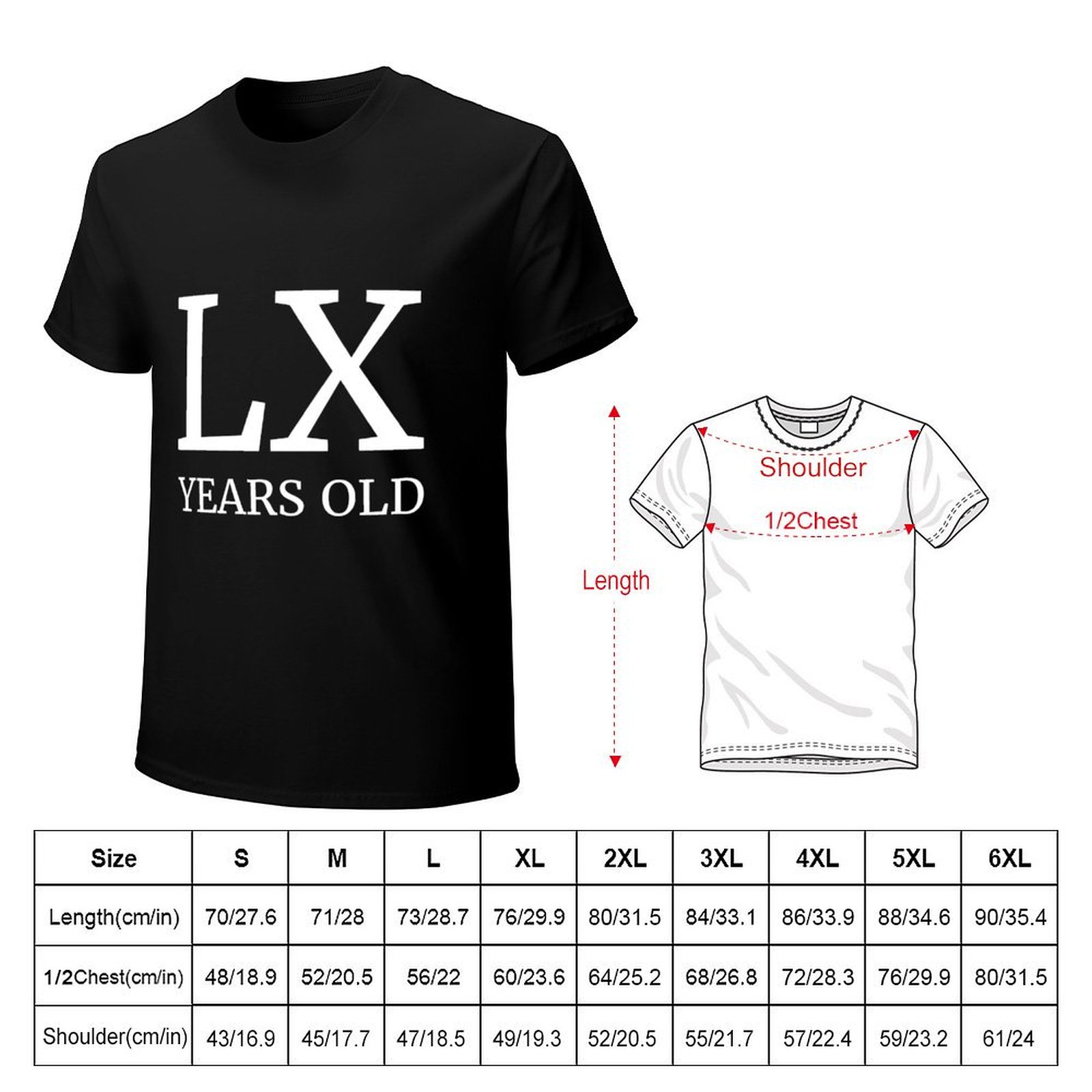 LX Years Old Latin 60th Birthd – Men'S Fashion For 60 Year Old Bewertung und Preis