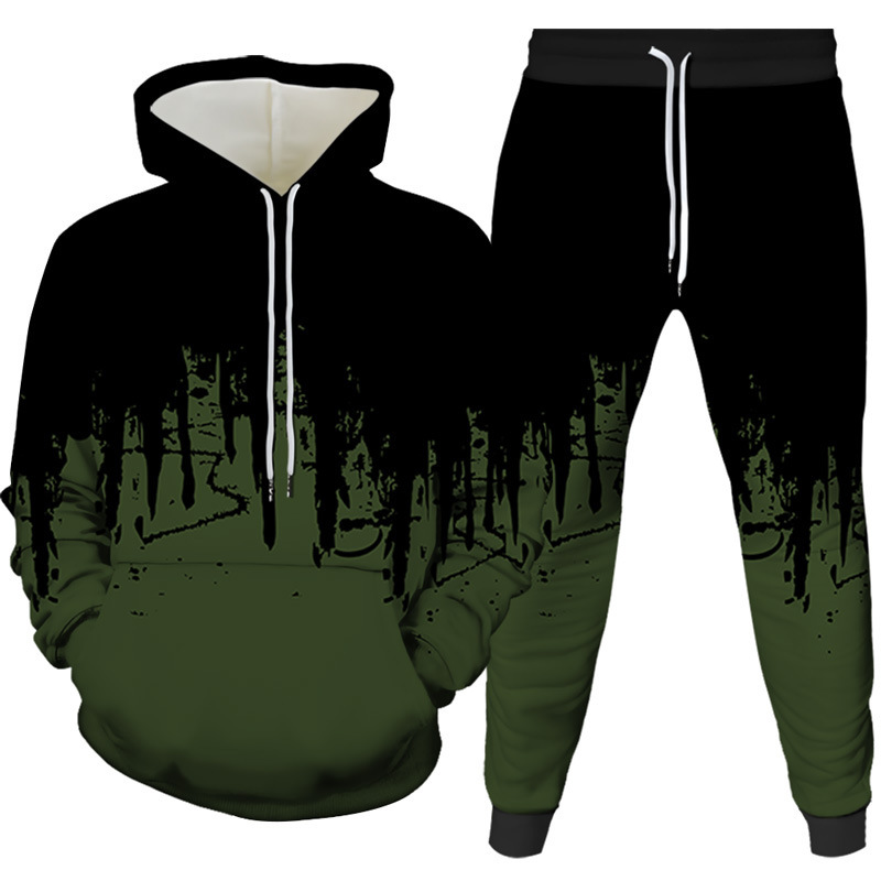 Tinte Malerei 3D Gedruckt Hood – Men'S Fashion Hoodie Bewertung und Preis