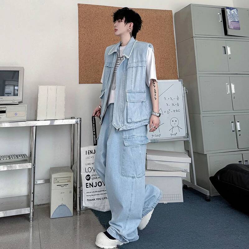 LUZHEN 2026 Sommer Einfarbige  – Men'S Fashion Vest With Jeans Bewertung und Preis