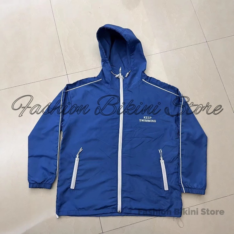 Grau gefärbte Windjacke mit Ka – Windbreaker Men Zip Bewertung und Preis
