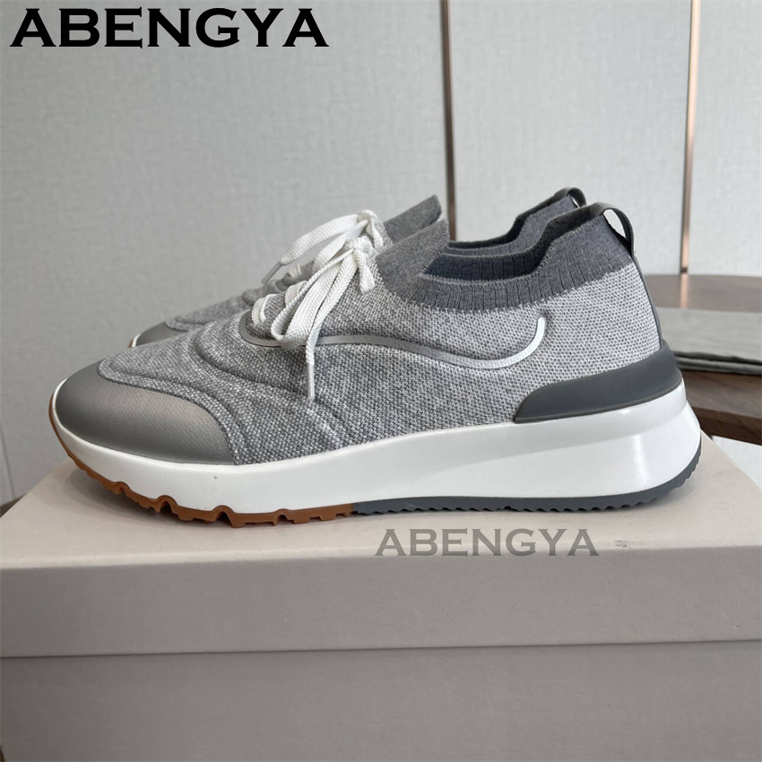 Neue mehrfarbige gestrickte Lo – Men'S Fashion Loafers Shoes Bewertung und Preis